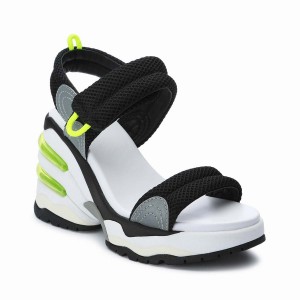Ash Cosmos Platform Women Wedge Sandals Black | 277739-706