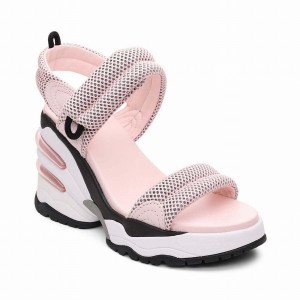 Ash Cosmos Platform Women Wedge Sandals Pink | 867756-818