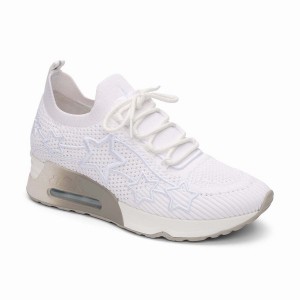 Ash Lunatic Star Knit Women Sneakers White | 077559-593