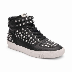Ash Myriad Studded Hightop Women Sneakers Black | 065556-627