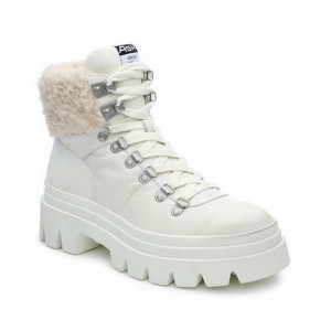 Ash Patagonie Fur Hiker Women Boots White | 023463-252