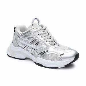 Ash Race Fashion Women Sneakers Silver | 702821-493